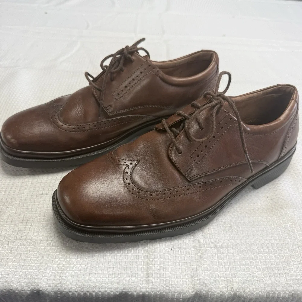 Nunn Bush Mens‎ 9M Brown Oxfords Wingtip & Brogue Dress Shoes Comfort Casual